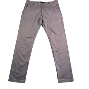Mavi Jeans Johnny  Pants Men's Slim Leg 33x30 Gray  Flat Front Modern Casual